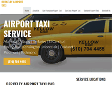 Tablet Screenshot of berkeleyairporttaxi.com